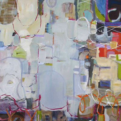 abstract painting titled Holiday Tour