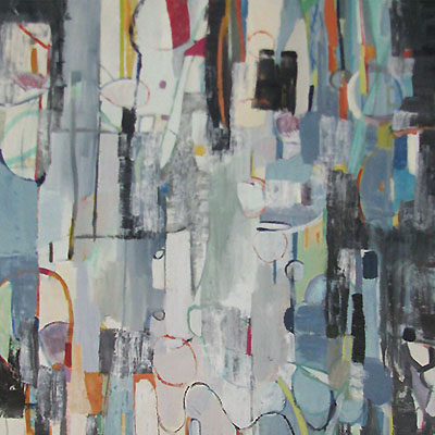 abstract painting titled Sea Fragments