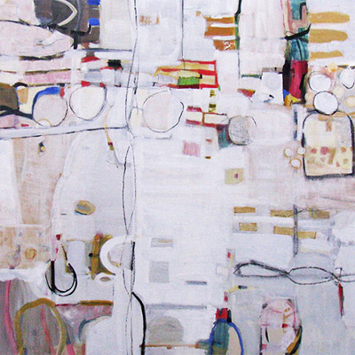 abstract painting titled Tracery