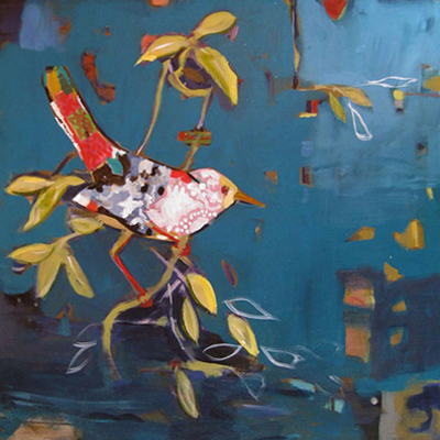 painting titled Cultured Bird I