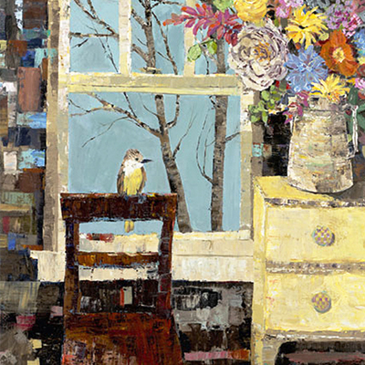 abstract painting titled Interior Patterns Three