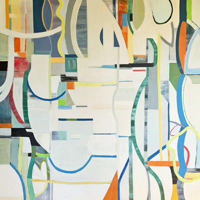 abstract painting titled At the Shore