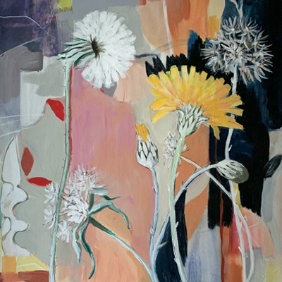 painting titled Beautiful Weed