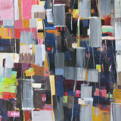 abstract painting titled Day & Night