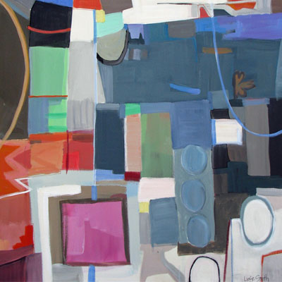 abstract painting titled Design Fractions 2