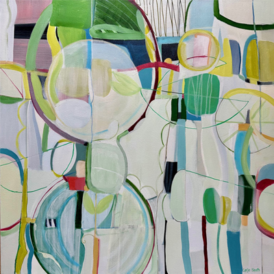 abstract painting titled How My Garden Grows