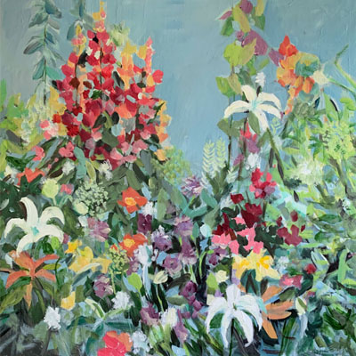 abstract painting titled Impromptu Garden