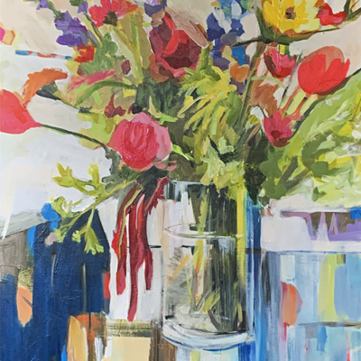 abstract painting titled Morning Sunshine