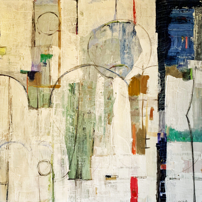 abstract painting titled Moving Forward