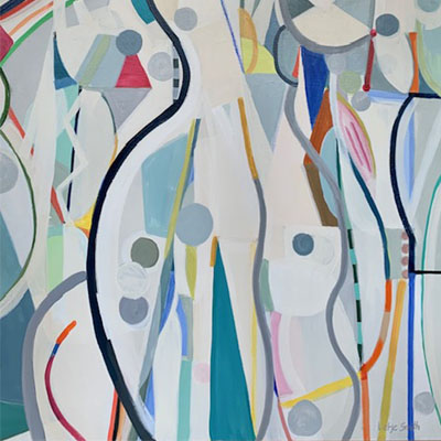 abstract painting titled Moving and Grooving 1