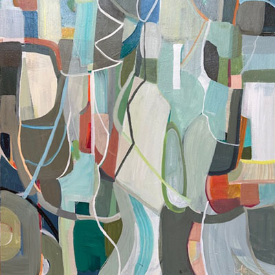 abstract painting titled New Beginnings