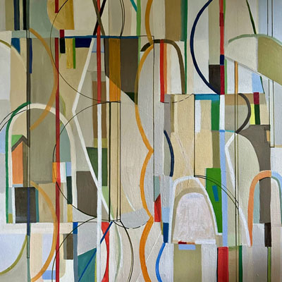 abstract painting titled Palm Springs