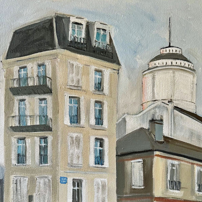 abstract painting titled Paris 18 ARR.