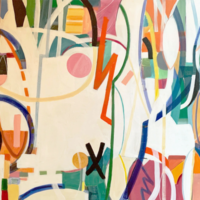 abstract painting titled The Gift of Imperfection